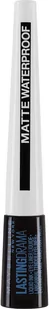 Maybelline New York Wodoodporny eyeliner w płynie Black - Eyelinery - miniaturka - grafika 1