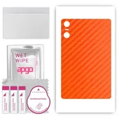 Akcesoria do tabletów i e-booków - folia naklejka skórka strukturalna na TYŁ do Umidigi A13 Tab - Carbon Pomarańczowy - apgo SKINS - miniaturka - grafika 1