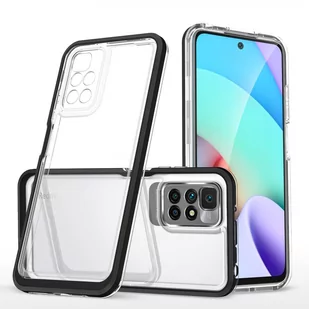 Clear 3in1 etui do Xiaomi Redmi 10 żelowy pokrowiec z ramką czarny - Etui i futerały do telefonów - miniaturka - grafika 1