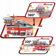 Zabawki zdalnie sterowane - 2 x GARAŻ PARKING SAMOCHODOWY PIĘTROWY REMIZA STRAŻACKA STRAŻ + CIĘŻARÓWKA - miniaturka - grafika 1