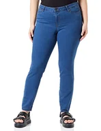 Spodnie damskie - VERO MODA Curve Vmrudy Slim Blue Jegging Curve Noos damskie spodnie dżinsowe, średni niebieski denim, 44 W / 32 L EU, niebieski (medium blue denim), 44W / 32L - miniaturka - grafika 1