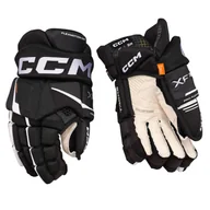 Hokej - Rękawice hokejowe CCM Tacks XF Black/White Junior 12 cali - miniaturka - grafika 1