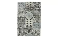 Dywany - DYWAN NOWOCZESNY DIAMOND 160x230 KAFELKI NIEBIESKI/SZARY - miniaturka - grafika 1