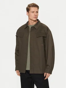 adidas Koszula Premium Essentials Workwear JD3343 Khaki Loose Fit - Koszule męskie - miniaturka - grafika 1