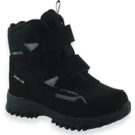 Buty dla chłopców - Dziecięce śniegowce buty zimowe Softshell American Club SN70/25 Czarne - miniaturka - grafika 1