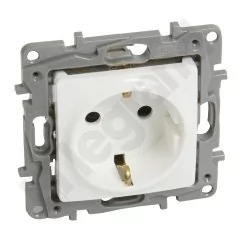 Legrand Gniazdo Schuko 2P+E z przesłoną 16A z uziemieniem NILOE Eco 764529 2598 764529 - Gniazdka elektryczne - miniaturka - grafika 1