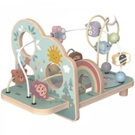 Zabawki interaktywne dla dzieci - DLA DZIECI DREWNIANA PĘTLA MOTORYCZNA LEŚNY LABIRYNT - miniaturka - grafika 1