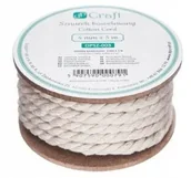 Kleje biurowe - Sznurek bawełniany do makramy 4mmx5m - Dalprint - miniaturka - grafika 1