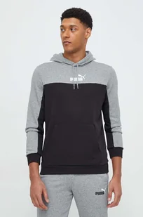 Puma bluza męska kolor czarny z kapturem wzorzysta - Bluzy męskie - miniaturka - grafika 1