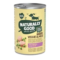Mokra karma dla psów - Naturally Good mokra karma dla psa Veggies & Meat Junior słodkie łubiny i indyk 12x400 g - miniaturka - grafika 1