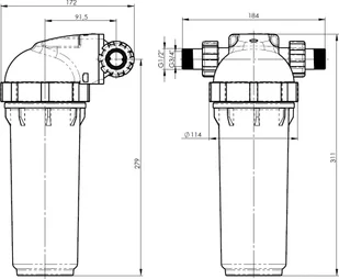 Obudowa Filtra Przepływowego Filtr Polipropylenowy - Wkłady filtrujące - miniaturka - grafika 1