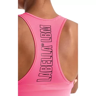 Biustonosz sportowy LABELLAMAFIA TOP HIGHLIGHT 2 PINK - Koszulki sportowe damskie - miniaturka - grafika 4