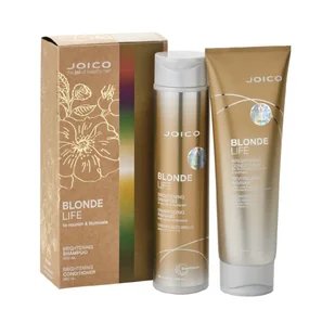 Joico Zestaw: Blonde Life Brightening, Szampon + Odżywka - Zestawy kosmetyków damskich - miniaturka - grafika 1