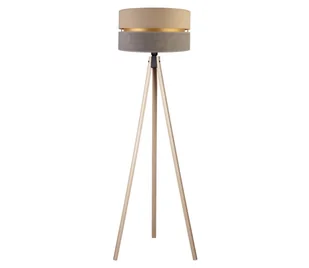 Duolla - Lampa podłogowa DUO 1xE27/60W/230V beżowy/szare/beżowy - Lampy stojące - miniaturka - grafika 1