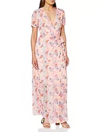 Sukienki - Glamorous Damska letnia sukienka mini w kwiaty, Multicolour (Light Pink Floral Bw51), 34 PL - miniaturka - grafika 1