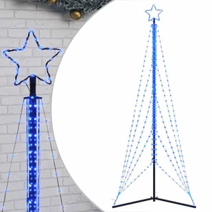vidaXL Lampki choinkowe, 525 niebieskich LED, 302 cm - Ozdoby bożonarodzeniowe - miniaturka - grafika 1