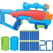 Zabawki militarne - PISTOLET NERF ELITE JUNIOR VOYAGER TAGET SET ZESTAW Z CELAMI F6361 - miniaturka - grafika 1