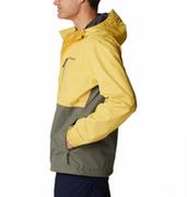 Kurtki męskie - Męska kurtka przeciwdeszczowa Columbia Hikebound Rain Jacket - żółta - COLUMBIA - miniaturka - grafika 1