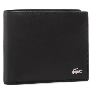 Duży Portfel Męski Lacoste Small Billfold NH1115FG Czarny - Portfele - miniaturka - grafika 1