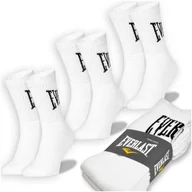 Skarpetki męskie - Everlast Skarpety Męskie Długie Bawełna Białe 3 pary SKT001 Rozmiar 43/46 - miniaturka - grafika 1