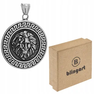 Zawieszka męska WISIOREK znak zodiaku LEW stal 316 - Wisiorki - miniaturka - grafika 1