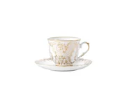 Filiżanki - Filiżanka 250 ml ze spodkiem Rococo Rocaille Alabaster G348 - miniaturka - grafika 1