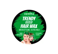 Farby do włosów i szampony koloryzujące - Venita Trendy Color Hair Wax koloryzujący wosk do stylizacji włosów Green 75g - miniaturka - grafika 1