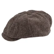 Czapki dla dzieci - KASZKIET Męski Alessio Stylowy Elegancki NEWSBOY CAP Jesień Zima RETRO - miniaturka - grafika 1