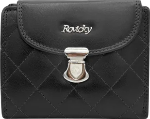 Rovicky Skórzany damski portfel Rovicky R-RD-19-GCL-Q NoSize - Portfele - miniaturka - grafika 1
