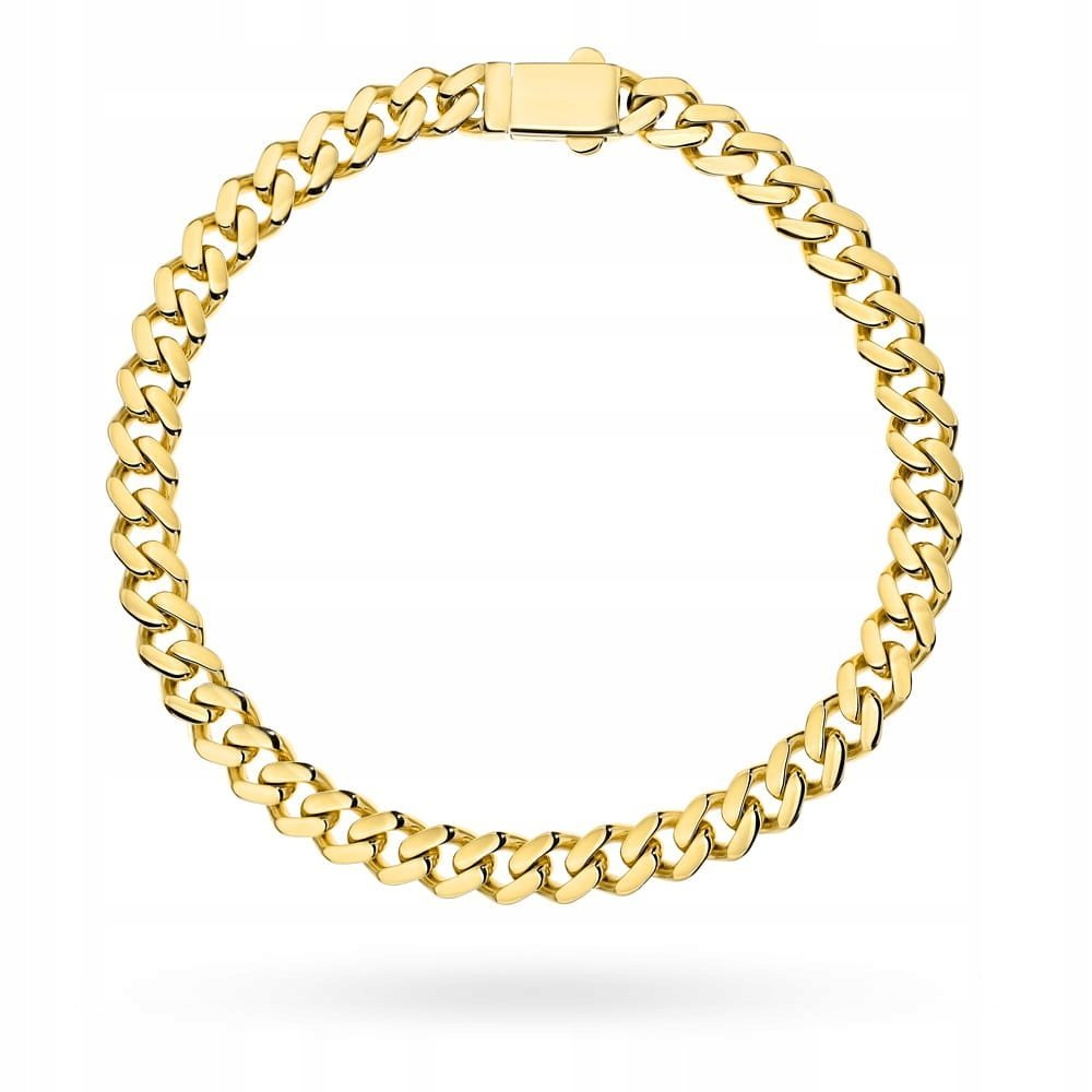 Bransoletka złota Monaco 585 Męska bransoleta 19,5cm elegancka 9.91g