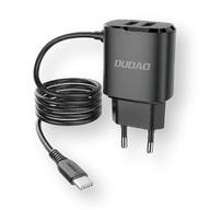 Ładowarki do telefonów - ST Ładowarka sieciowa Dudao 12 W - 2x USB + kabel USB - C - miniaturka - grafika 1