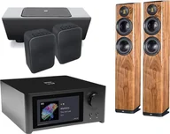 Kino domowe - NAD M10 V2 czarny + Vela FS407 orzech połysk + Pulse Flex 2i czarny + Pulse Sub+ czarny - miniaturka - grafika 1