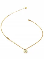 Naszyjniki - Guess AMORE złoty naszyjnik zawieszka serce JUBN05056JW-YG - miniaturka - grafika 1