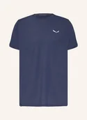 Koszulki męskie - Salewa T-Shirt Puez Dry'ton blau - SALEWA - miniaturka - grafika 1