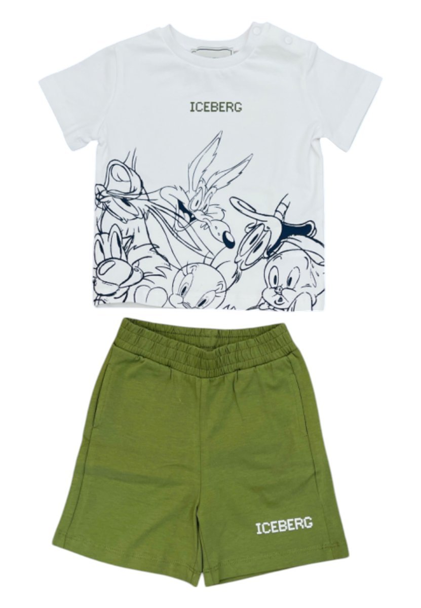 Completo 2 pezzi Bambino Iceberg T-shirt + shorts