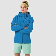 Kurtki damskie - Jack Wolfskin Damska kurtka hardshell Seven Lakes Genialny niebieski XS - miniaturka - grafika 1