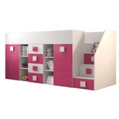 Łóżka dla dzieci i młodzieży - Łóżko antresola z biurkiem TOLEDO 3 - miniaturka - grafika 1