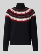 Swetry męskie - Sweter z dzianiny z golfem - miniaturka - grafika 1