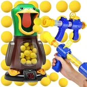 Gry planszowe - GŁODNA KACZKA gra zręcznośćiowa strzelanie do celu 2 PISTOLETY + 24 KULKI - miniaturka - grafika 1