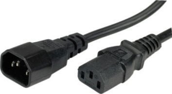 Kabel zasilający Roline Przedłużacz zasilania ROLINE GREEN, IEC 320 C14 - C13, czarny, 3 m 19.44.1012