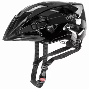 UVEX Active Black Shiny 52 57 cm - Kaski rowerowe - miniaturka - grafika 1