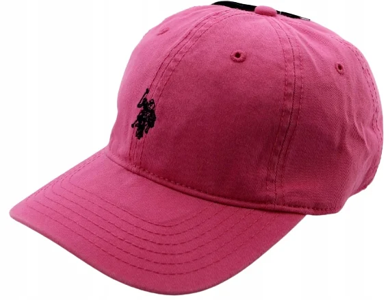 Czapka z daszkiem damska młodzieżowa U.S. Polo Assn. 54-59cm Róż Haft Logo