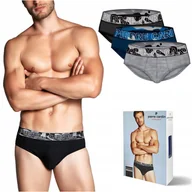 Majtki męskie - Slipy męskie 3 PARY PIERRE CARDIN CAMOUFLAGE - L - miniaturka - grafika 1