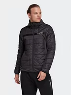 Kurtki i kamizelki sportowe męskie - adidas Kurtka przejściowa Terrex Multi Hybrid Insulated Jacket GU6487 Czarny Slim Fit - miniaturka - grafika 1