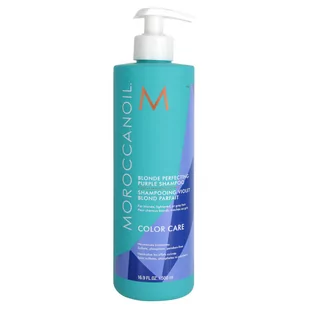 Moroccanoil Blonde  Perfecting Purple Shampoo Szampon do Włosów Blond Neutralizujący Żółte Odcienie 500ml - Kosmetyki kąpielowe dla dzieci - miniaturka - grafika 1