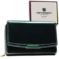 Portfele - PETERSON elegancki portfel damski lakierowany RFID - miniaturka - grafika 1
