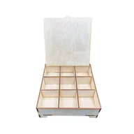 Pudełka i szkatułki - Drewniana Szkatułka Pudełko ze Sklejki Zamykane Decoupage Gift Box - miniaturka - grafika 1