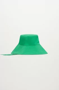 Czapki damskie - Mango kapelusz Lampi kolor zielony - grafika 1