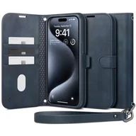 Etui i futerały do telefonów - Etui SPIGEN Wallet S Pro do Apple iPhone 15 Pro Niebieski - miniaturka - grafika 1