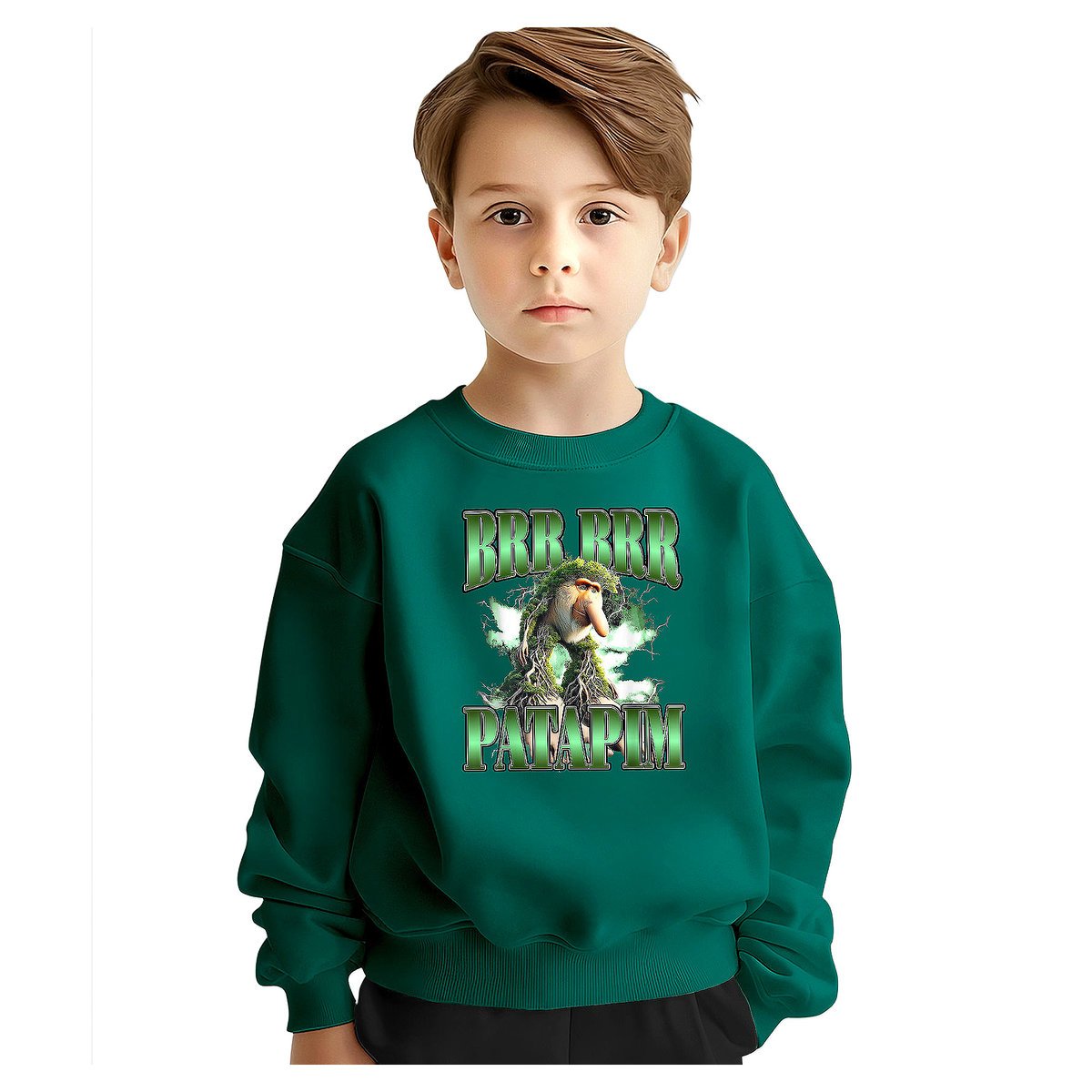 BLUZA DZIECIĘCA BRAINROT BRR BRR PATAPIM 122-128 DLA CHŁOPCA DZIEWCZYNKI